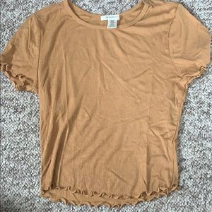 mustard yellow crop top